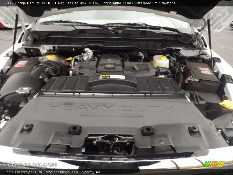 2012 Ram 3500 HD ST Regular Cab 4x4 Dually Engine - 6.7 Liter OHV 24-Valve Cummins VGT Turbo-Diesel Inline 6 Cylinder