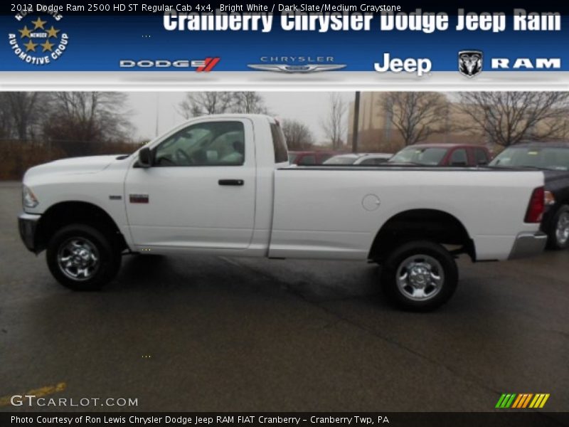 Bright White / Dark Slate/Medium Graystone 2012 Dodge Ram 2500 HD ST Regular Cab 4x4