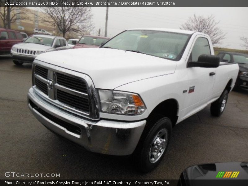 Bright White / Dark Slate/Medium Graystone 2012 Dodge Ram 2500 HD ST Regular Cab 4x4
