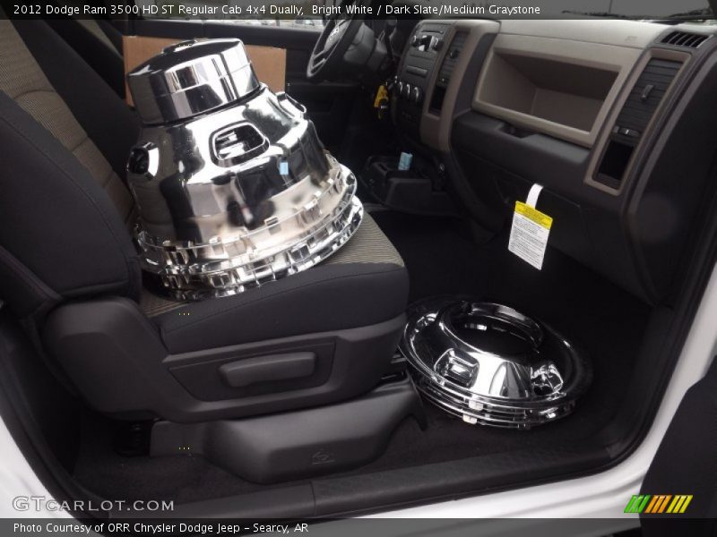 Bright White / Dark Slate/Medium Graystone 2012 Dodge Ram 3500 HD ST Regular Cab 4x4 Dually