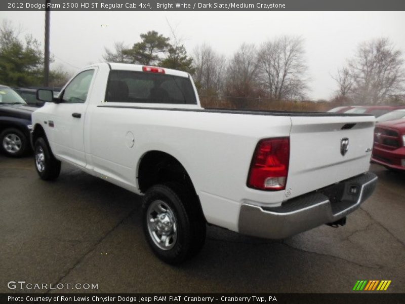 Bright White / Dark Slate/Medium Graystone 2012 Dodge Ram 2500 HD ST Regular Cab 4x4