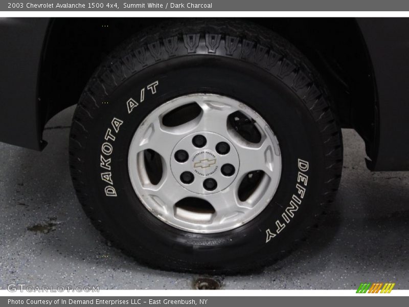 Summit White / Dark Charcoal 2003 Chevrolet Avalanche 1500 4x4