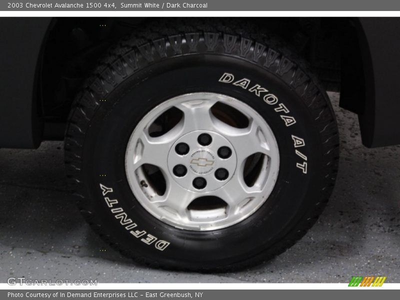 Summit White / Dark Charcoal 2003 Chevrolet Avalanche 1500 4x4