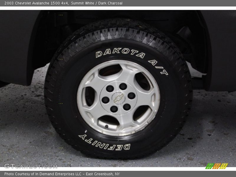 Summit White / Dark Charcoal 2003 Chevrolet Avalanche 1500 4x4