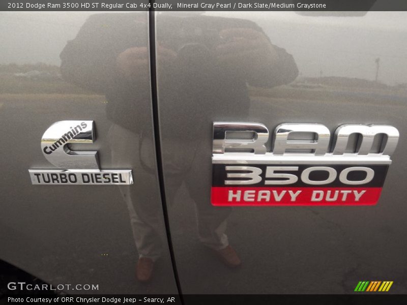 Mineral Gray Pearl / Dark Slate/Medium Graystone 2012 Dodge Ram 3500 HD ST Regular Cab 4x4 Dually