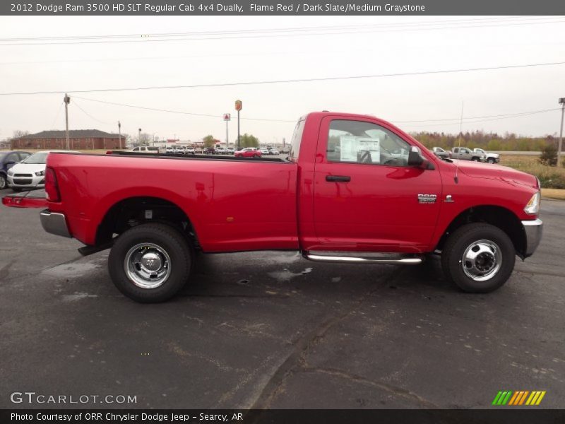 Flame Red / Dark Slate/Medium Graystone 2012 Dodge Ram 3500 HD SLT Regular Cab 4x4 Dually