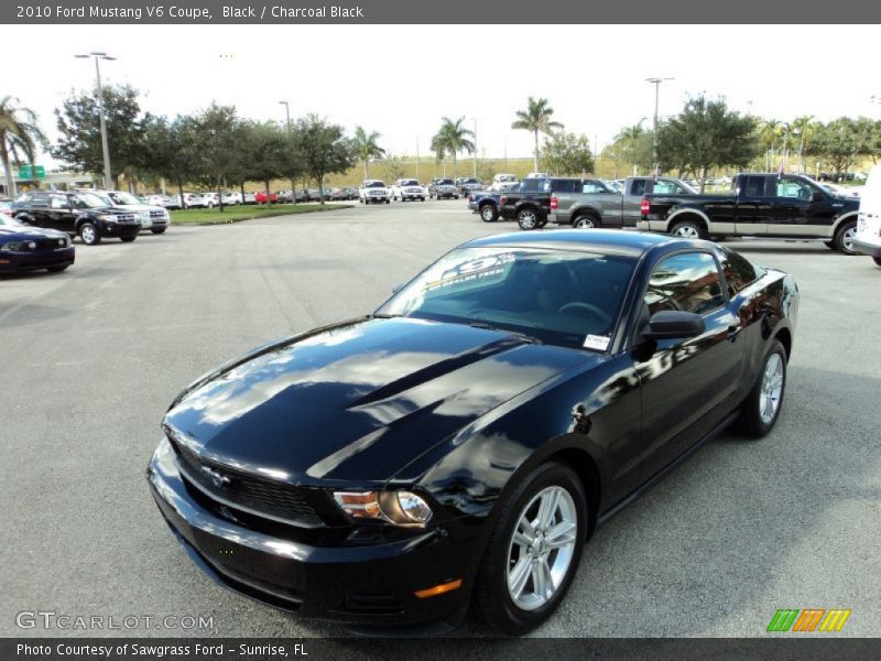 Black / Charcoal Black 2010 Ford Mustang V6 Coupe