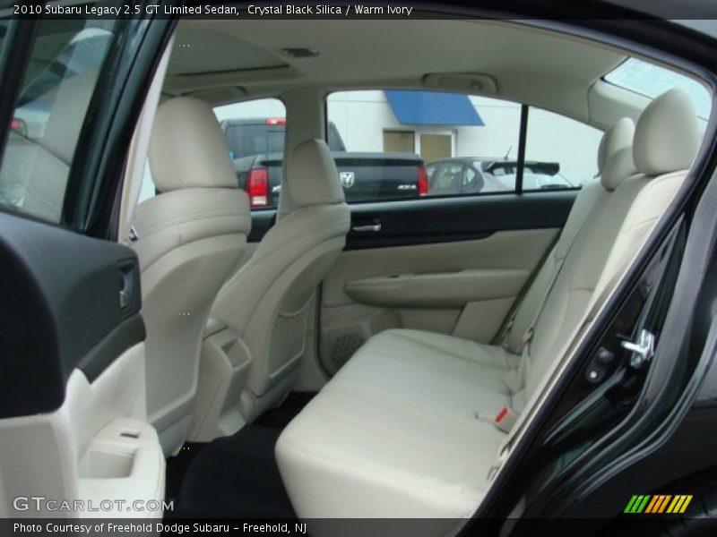 Rear Seat of 2010 Legacy 2.5 GT Limited Sedan