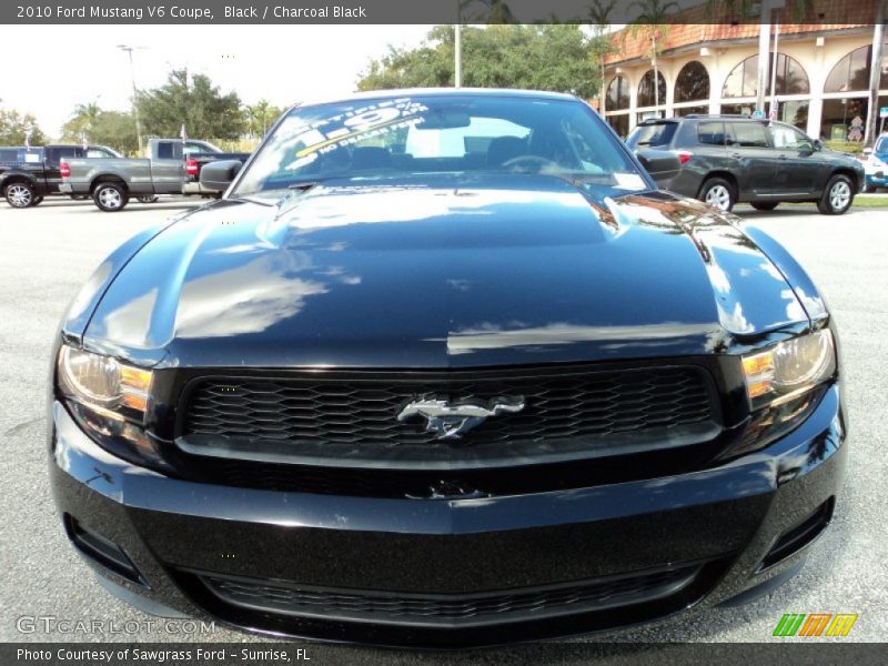 Black / Charcoal Black 2010 Ford Mustang V6 Coupe