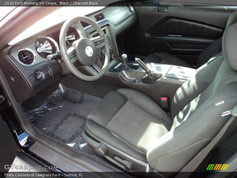 Black / Charcoal Black 2010 Ford Mustang V6 Coupe