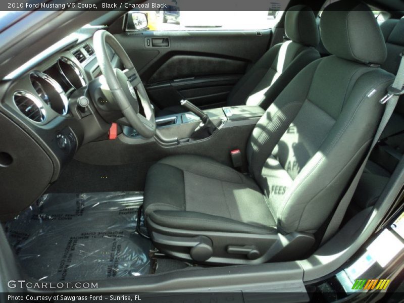 Black / Charcoal Black 2010 Ford Mustang V6 Coupe