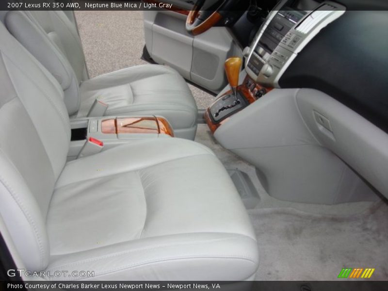 Neptune Blue Mica / Light Gray 2007 Lexus RX 350 AWD
