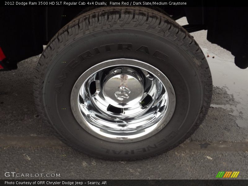 Flame Red / Dark Slate/Medium Graystone 2012 Dodge Ram 3500 HD SLT Regular Cab 4x4 Dually