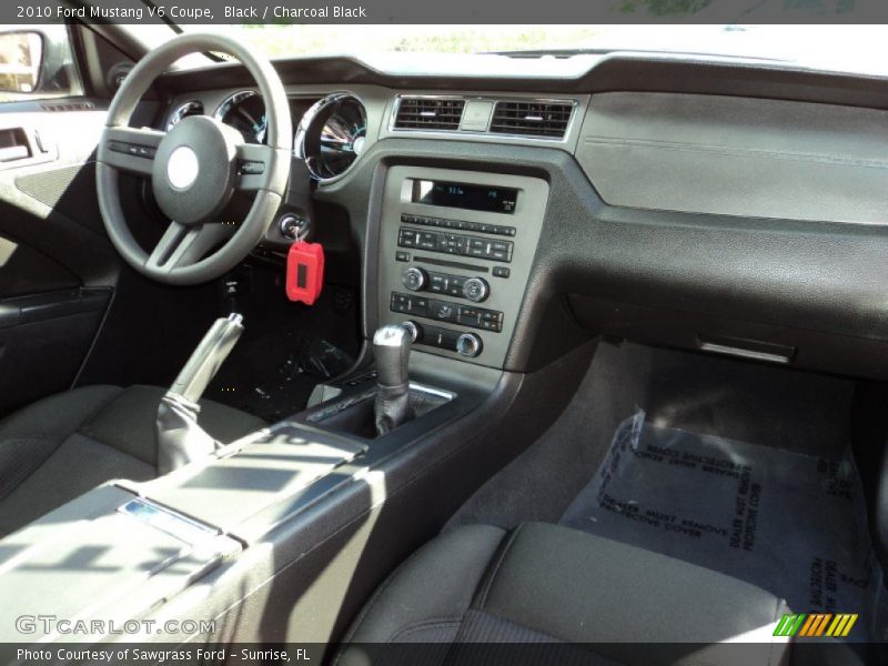Black / Charcoal Black 2010 Ford Mustang V6 Coupe
