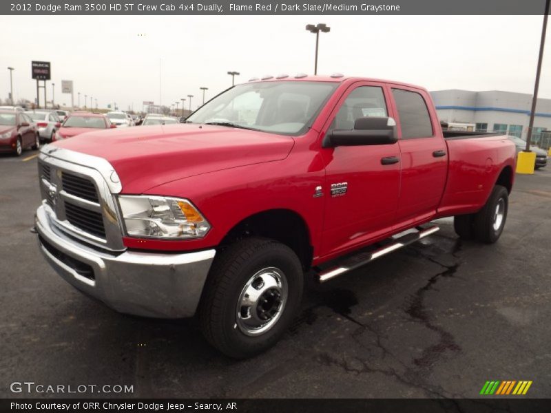 Front 3/4 View of 2012 Ram 3500 HD ST Crew Cab 4x4 Dually