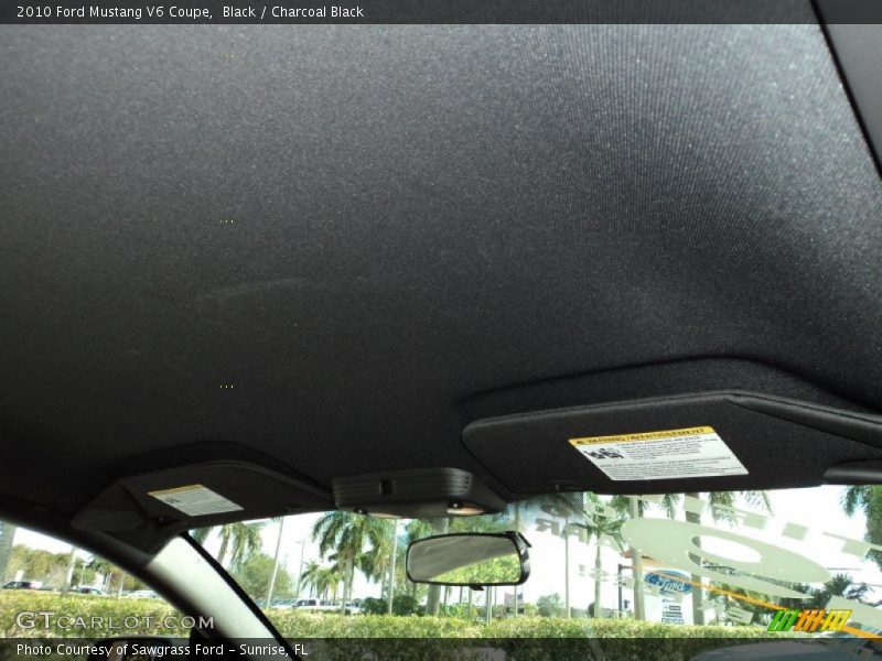 Black / Charcoal Black 2010 Ford Mustang V6 Coupe