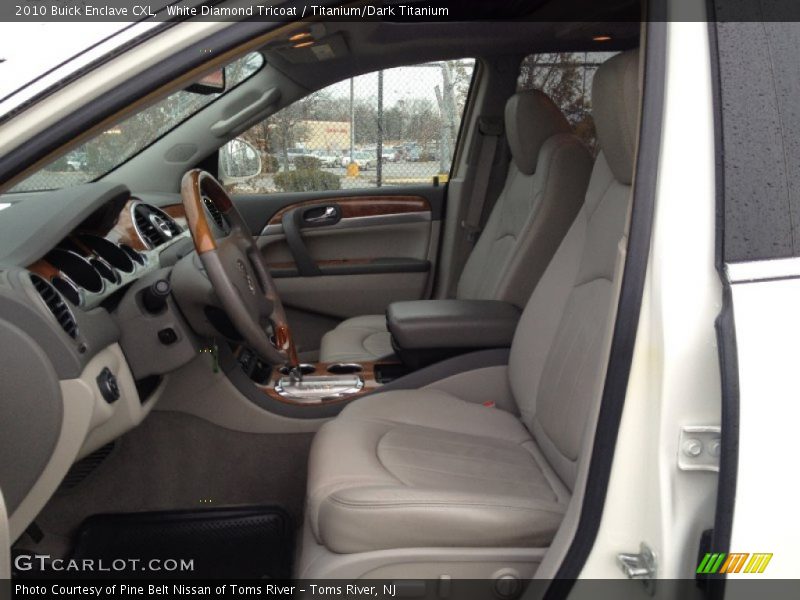 White Diamond Tricoat / Titanium/Dark Titanium 2010 Buick Enclave CXL