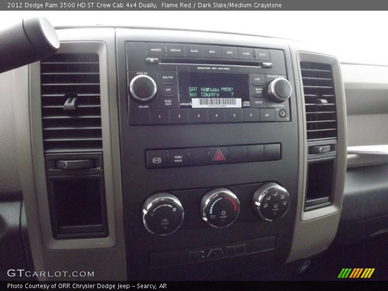 Controls of 2012 Ram 3500 HD ST Crew Cab 4x4 Dually