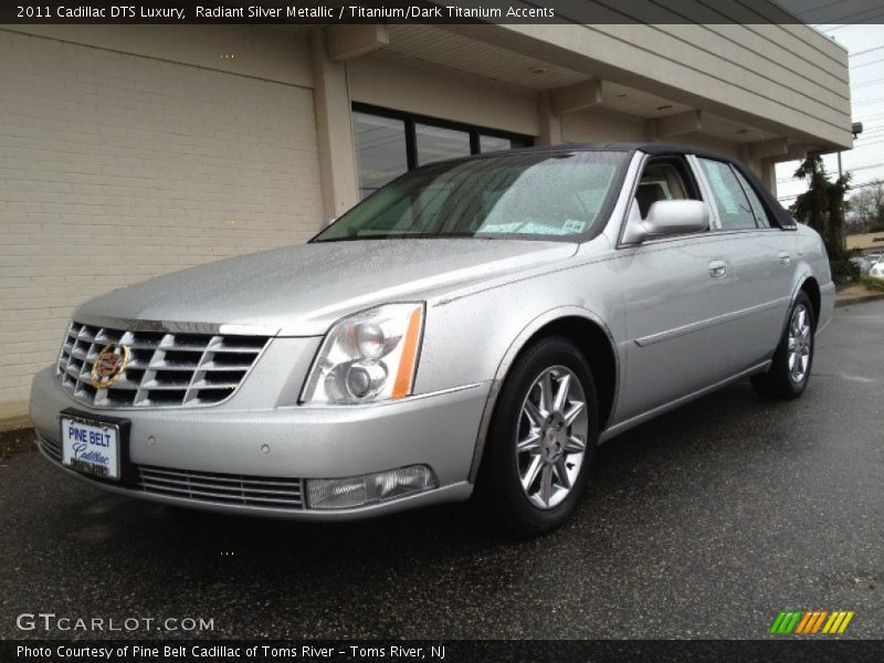 Radiant Silver Metallic / Titanium/Dark Titanium Accents 2011 Cadillac DTS Luxury