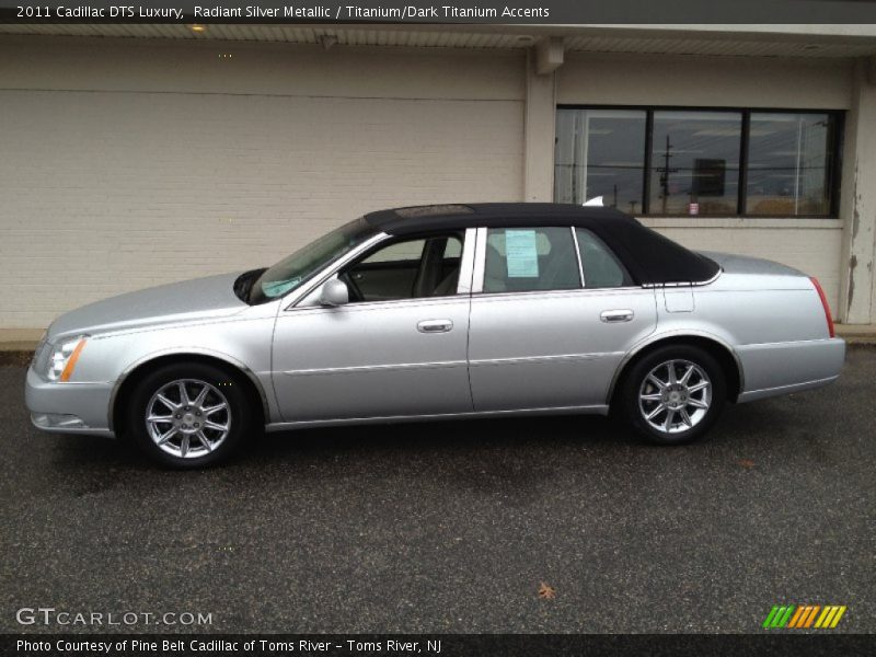 Radiant Silver Metallic / Titanium/Dark Titanium Accents 2011 Cadillac DTS Luxury