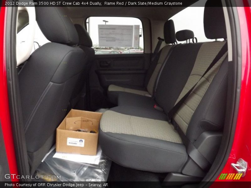 Rear Seat of 2012 Ram 3500 HD ST Crew Cab 4x4 Dually