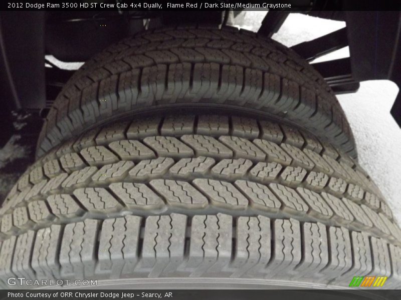 Flame Red / Dark Slate/Medium Graystone 2012 Dodge Ram 3500 HD ST Crew Cab 4x4 Dually