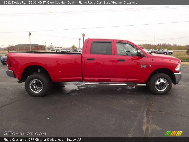 Flame Red / Dark Slate/Medium Graystone 2012 Dodge Ram 3500 HD ST Crew Cab 4x4 Dually