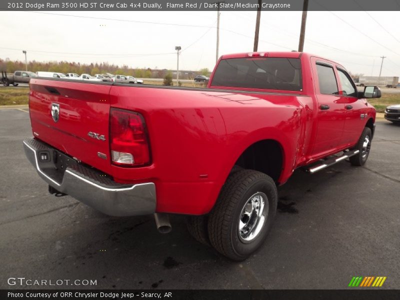 Flame Red / Dark Slate/Medium Graystone 2012 Dodge Ram 3500 HD ST Crew Cab 4x4 Dually