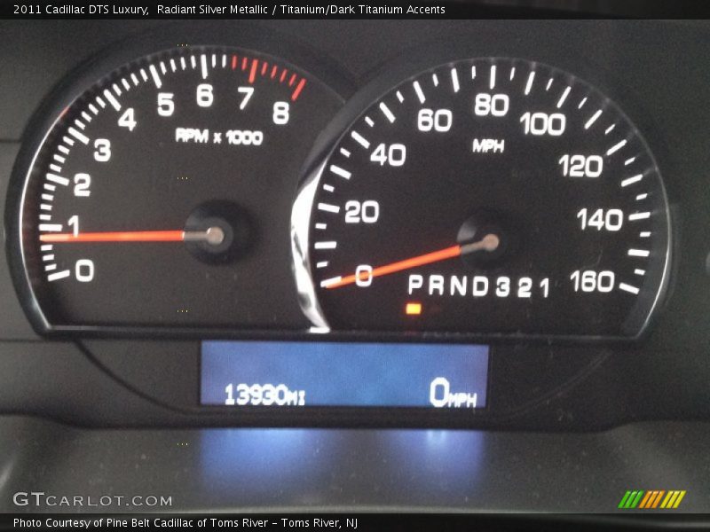 Radiant Silver Metallic / Titanium/Dark Titanium Accents 2011 Cadillac DTS Luxury