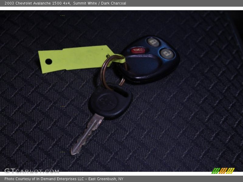 Summit White / Dark Charcoal 2003 Chevrolet Avalanche 1500 4x4