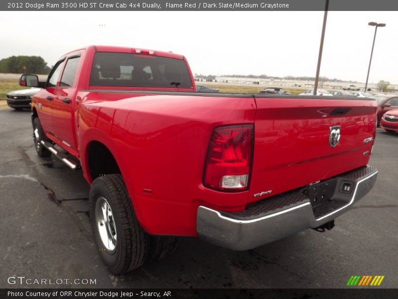 Flame Red / Dark Slate/Medium Graystone 2012 Dodge Ram 3500 HD ST Crew Cab 4x4 Dually