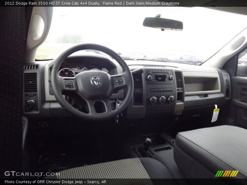 Flame Red / Dark Slate/Medium Graystone 2012 Dodge Ram 3500 HD ST Crew Cab 4x4 Dually