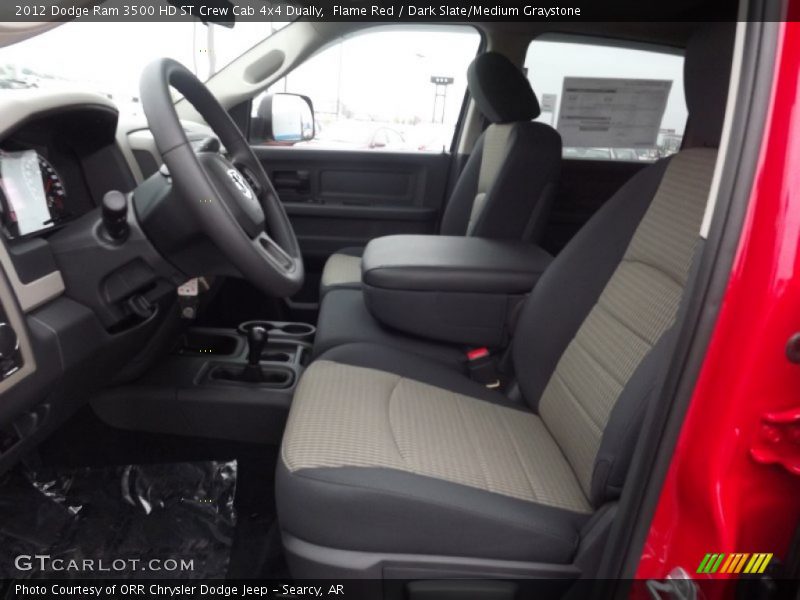 Flame Red / Dark Slate/Medium Graystone 2012 Dodge Ram 3500 HD ST Crew Cab 4x4 Dually
