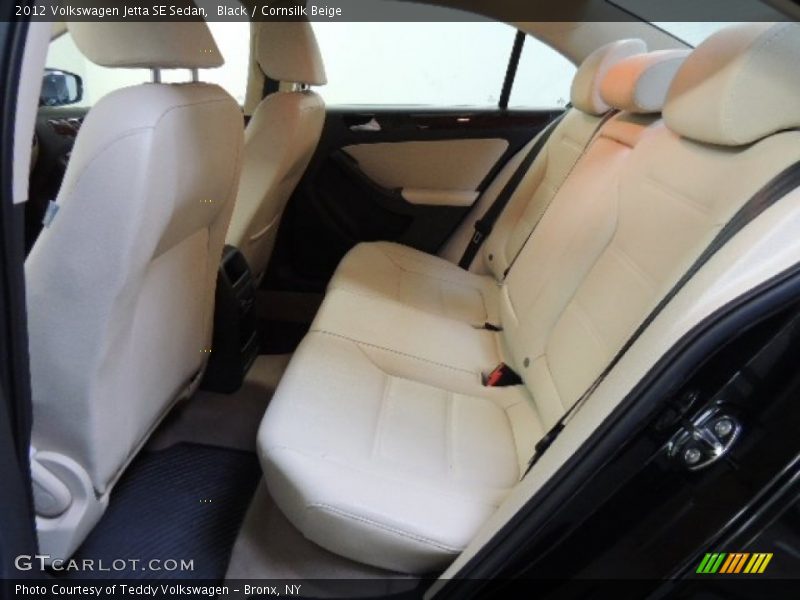 Black / Cornsilk Beige 2012 Volkswagen Jetta SE Sedan