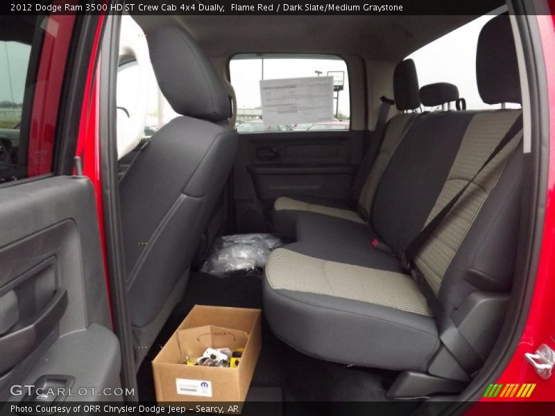 Flame Red / Dark Slate/Medium Graystone 2012 Dodge Ram 3500 HD ST Crew Cab 4x4 Dually