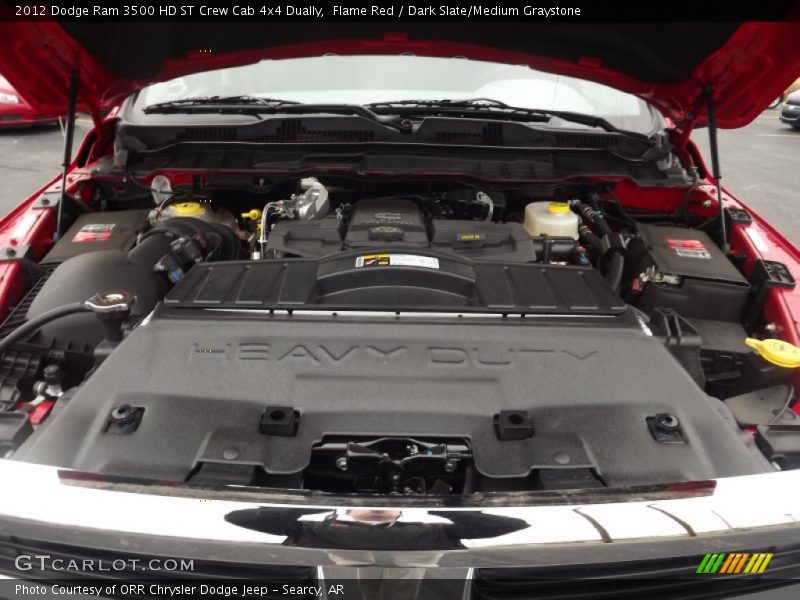 Flame Red / Dark Slate/Medium Graystone 2012 Dodge Ram 3500 HD ST Crew Cab 4x4 Dually