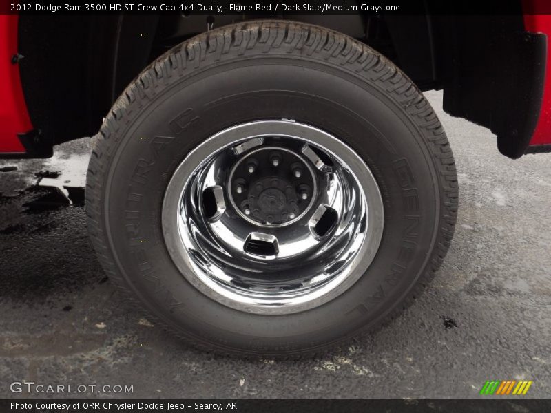 Flame Red / Dark Slate/Medium Graystone 2012 Dodge Ram 3500 HD ST Crew Cab 4x4 Dually