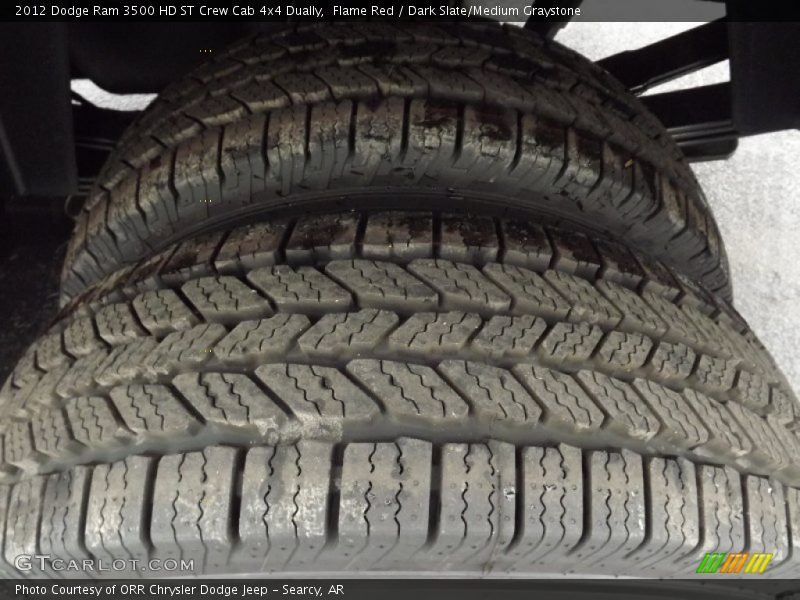Flame Red / Dark Slate/Medium Graystone 2012 Dodge Ram 3500 HD ST Crew Cab 4x4 Dually