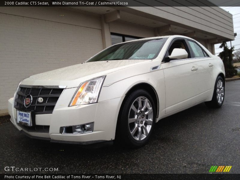 White Diamond Tri-Coat / Cashmere/Cocoa 2008 Cadillac CTS Sedan