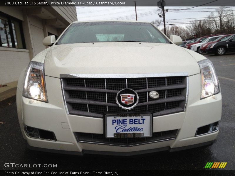 White Diamond Tri-Coat / Cashmere/Cocoa 2008 Cadillac CTS Sedan