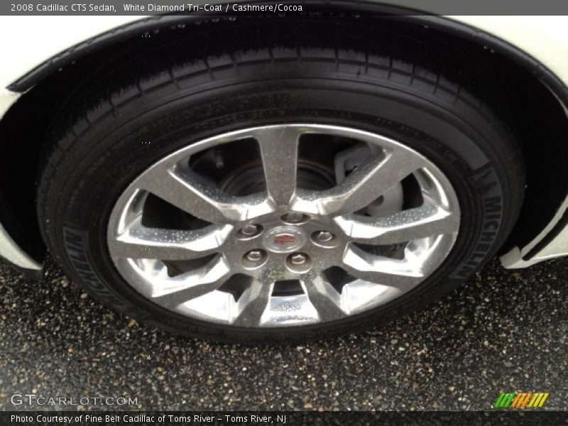 White Diamond Tri-Coat / Cashmere/Cocoa 2008 Cadillac CTS Sedan