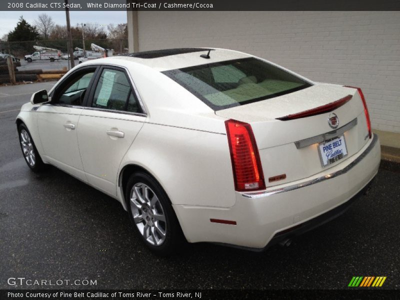 White Diamond Tri-Coat / Cashmere/Cocoa 2008 Cadillac CTS Sedan