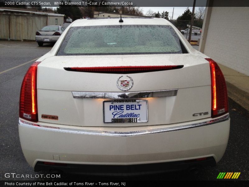 White Diamond Tri-Coat / Cashmere/Cocoa 2008 Cadillac CTS Sedan