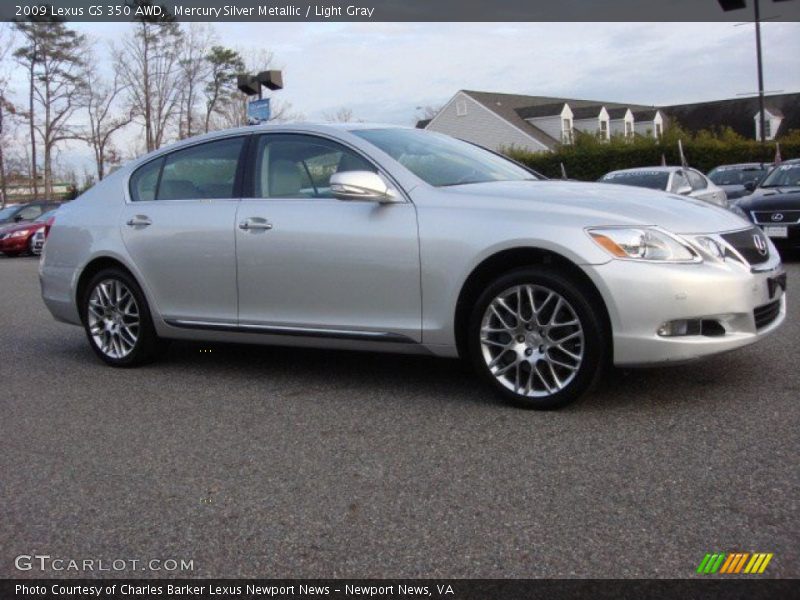 Mercury Silver Metallic / Light Gray 2009 Lexus GS 350 AWD