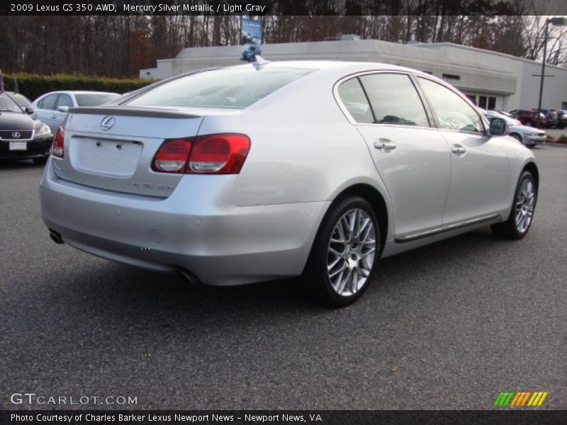 Mercury Silver Metallic / Light Gray 2009 Lexus GS 350 AWD