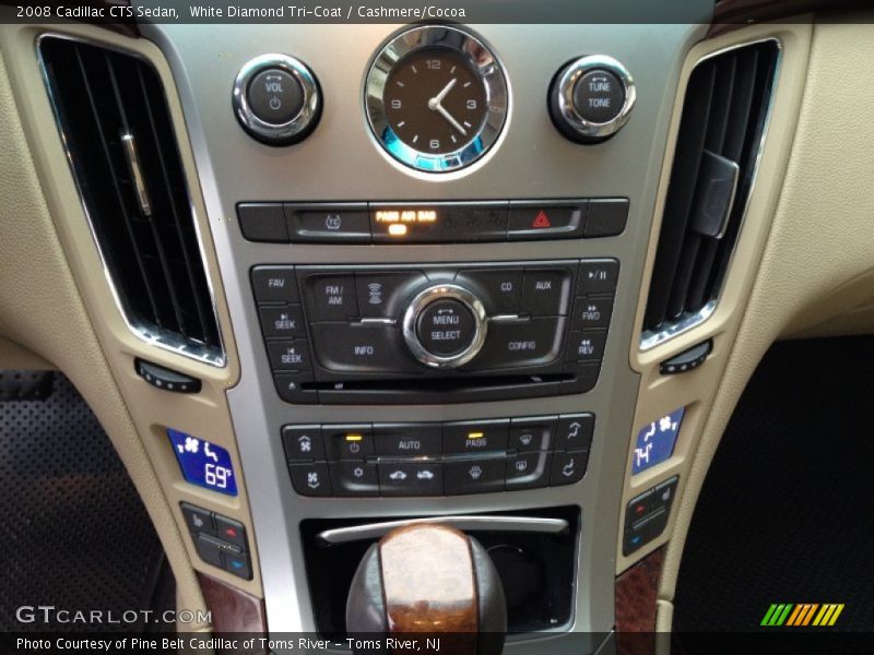 White Diamond Tri-Coat / Cashmere/Cocoa 2008 Cadillac CTS Sedan