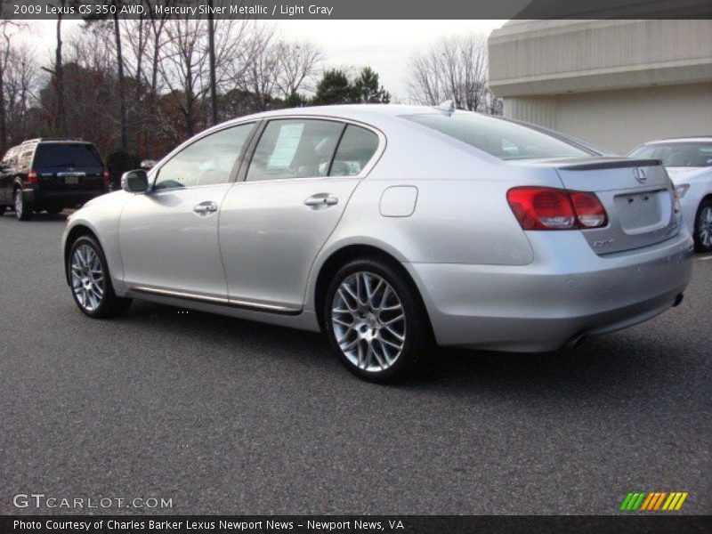 Mercury Silver Metallic / Light Gray 2009 Lexus GS 350 AWD