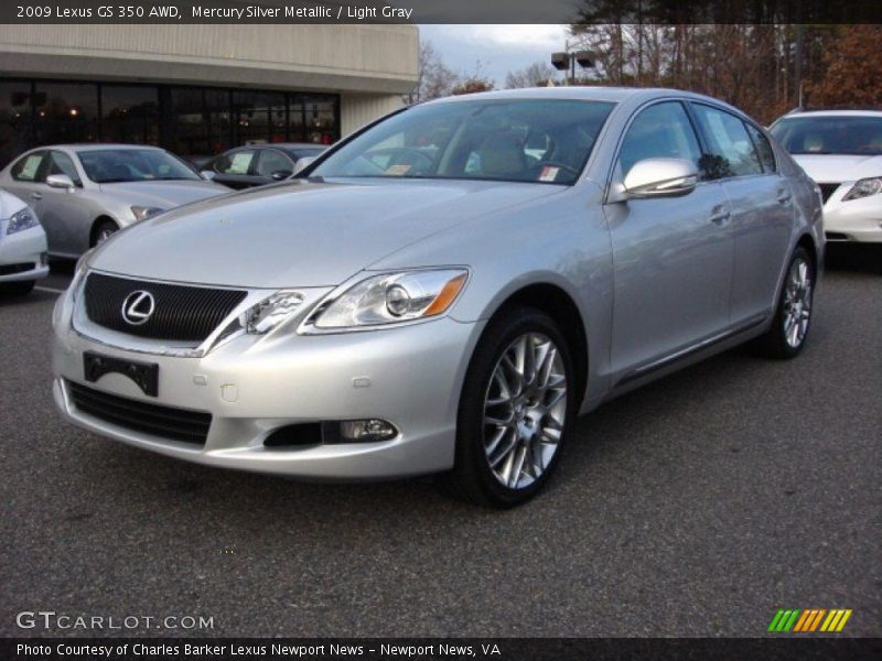 Mercury Silver Metallic / Light Gray 2009 Lexus GS 350 AWD