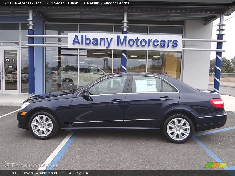 Lunar Blue Metallic / Almond/Mocha 2013 Mercedes-Benz E 350 Sedan