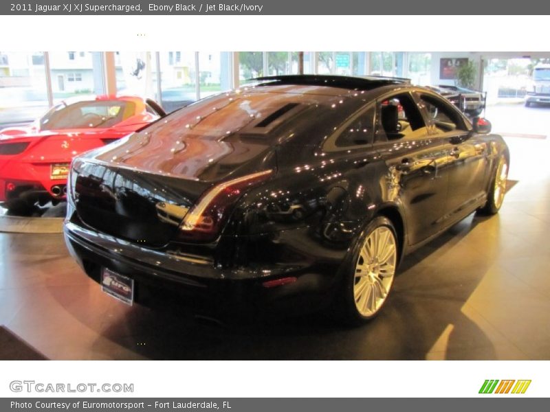 Ebony Black / Jet Black/Ivory 2011 Jaguar XJ XJ Supercharged